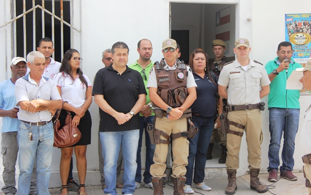 Entrega da viatura aconteceu em frente ao 3º Pelotão PM | Foto: Raimundo Mascarenhas