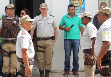 Gilson (á esquerda) comandante do 3ºPel