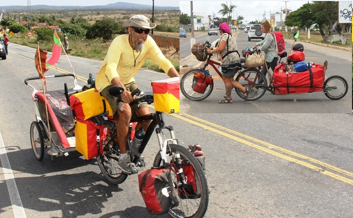 Sem destino, família espanhola percorrer países de bicicleta há seis anos
