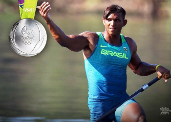 Baiano Izaquias Queiroz conquista medalha de prata em prova de canoagem