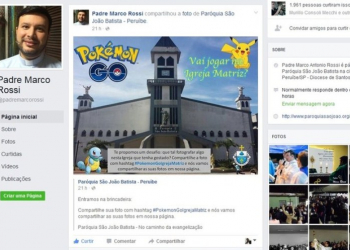 SP: padre convoca ‘novos treinadores’ a acharem pokémons em igreja