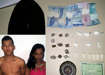 Casal é preso pela PM com maconha e cocaína