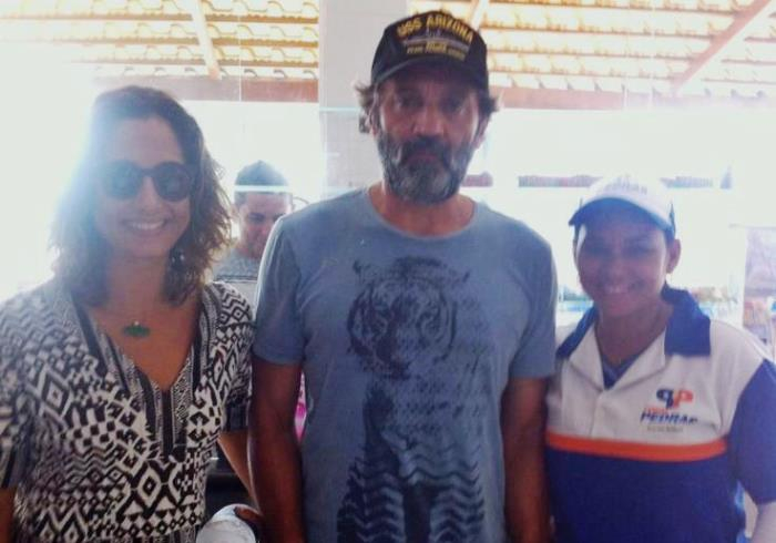 Domingos Montagner e Camila Pitanga passaram em Teofilândia cerca de 24h antes do afogamento