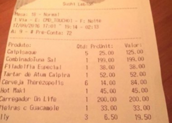 Restaurante carioca cobra R$ 200 por uso de carregador portátil