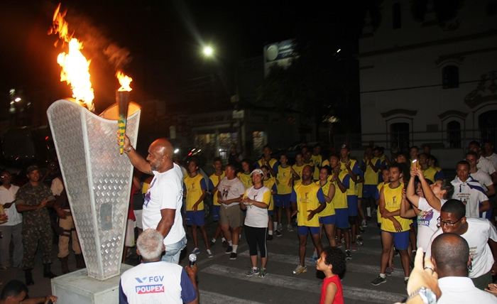 Depois de percorrer mais de 200 km Fogo Simbólico chega a Serrinha