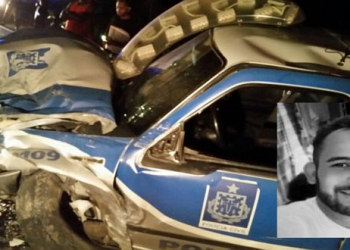 Jovem morre após colidir carro contra viatura da Polícia Civil de Pintadas