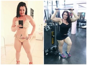 Aos 57 anos e com 4 netos, vovó faz sucesso na web: ‘agacho com 90 kg’