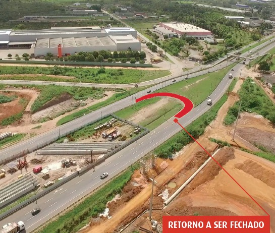 Retorno na BR-324 será interditado a partir desta quinta-feira