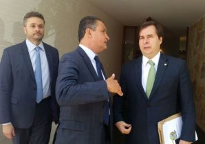 Governador da Bahia conversa com Rodrigo Maia presidente da Câmara