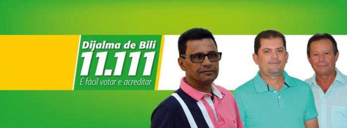 Por ironia do destino o número de Dijalma só tem o númenro que ele precisou para se eleger. A sua esquerda o candidato eleito prefeito Raulzinho e o secretário de Administração Laurindo Nazário