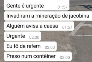 Um vigilante pediu socorro pelo Zap