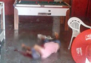 As primeiras informações dão conta que a vítima levou pelo menos oito tiros, mas somente os peritos podem confirmar