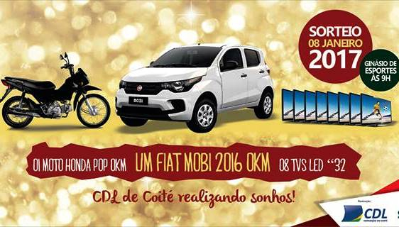 Campanha Natal Premiado CDL de Coité 2016 terá quase R$ 47 mil em prêmios