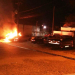 Quatro carros são destruídos pelo fogo em frente a Delegacia da Policia Civil de Coité