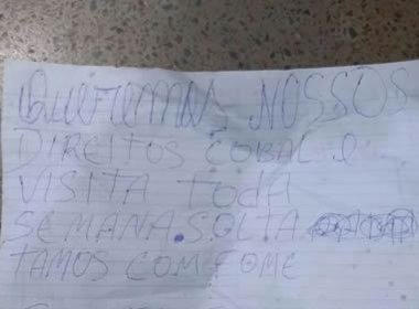 Barreiras: Preso é executado em cela e acusados riscam recado sobre corpo