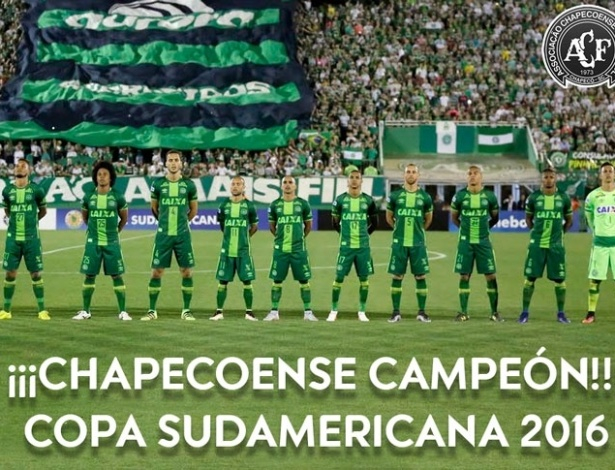 Conmebol declara Chapecoense campeã da Copa Sul-Americana de 2016
