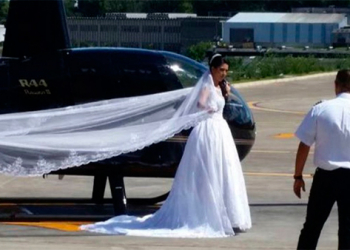 Após morte de noiva em helicóptero, flores do casamento serão usadas em velório