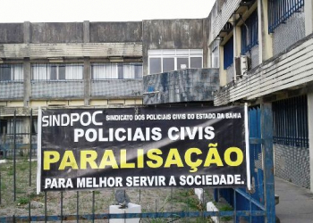 Policiais civis paralisam as atividades por 24 horas nesta sexta-feira