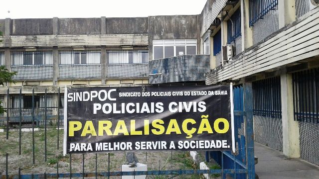 Policiais civis paralisam as atividades por 24 horas nesta sexta-feira