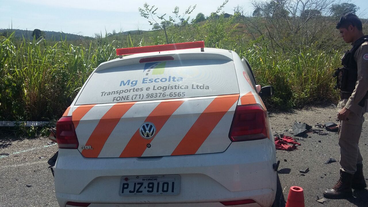 Motorista de empresa de escolta morre ao colidir com caminhão na BA 052 (Estrada da Feijão)