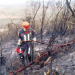 Fogo destrói vegetação na Serra do Voo Livre em Santa Terezinha