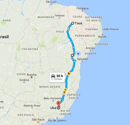 Familia morta no acidente na BR 324 seguia do interior do Ceará para Ubá-MG