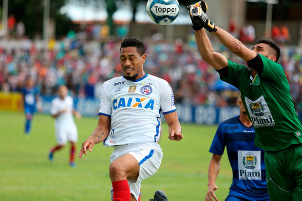 Em tarde inspirada de goleiro do Altos, Bahia só fica no empate no Piauí pela Copa do Nordeste