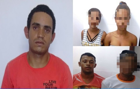 Coité – Policia Militar apresenta cinco pessoas na Delegacia e uma grande quantidade de drogas e arma (atualizada)