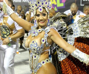 Vídeo mostra momento em que rainha de escola de samba é morta em Porto Alegre
