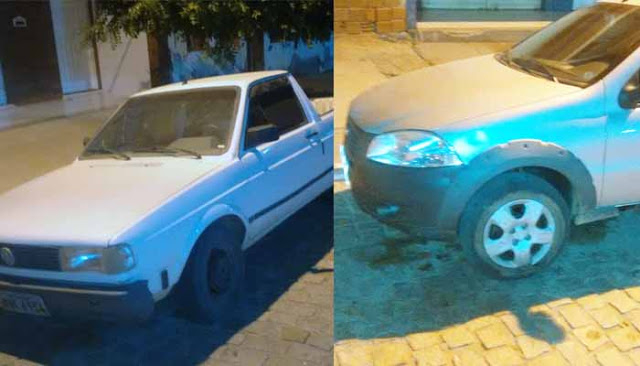 Polícia Militar de Pé de Serra troca tiros com bandidos e apreende veículos