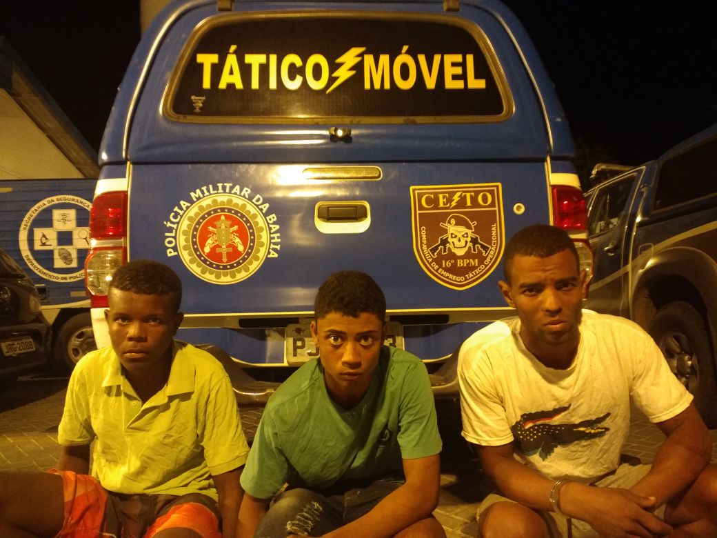 PM prende três homens depois de assaltarem ônibus na BR 116