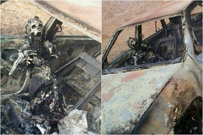 Corpo encontrado carbonizado dentro de veículo no município de Caldeirão Grande