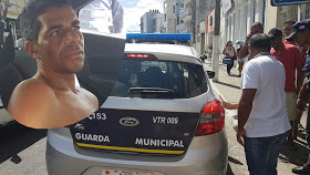Homem acusado de matar a ex-mulher a facadas é preso pela Guarda Municipal no município de Jacobina