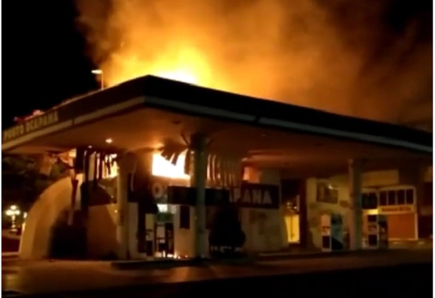 Incêndio atinge posto de combustível em Feira de Santana
