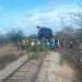 Sem terra em protesto contra decisão judicial fecha linha férrea no Povoado de Itareru município de Valente