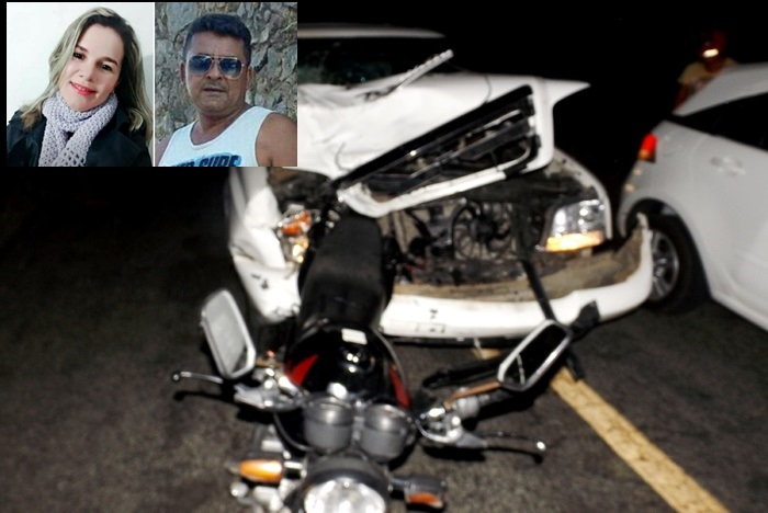 Cansanção: colisão entre carro e moto na BA-381 deixa duas vítimas fatais