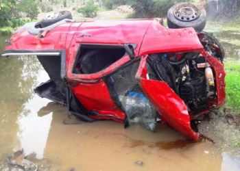 Motorista da Fiat Strada morre ao capotar veículo na BR 407