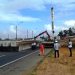 Parte da BR-324 é interditada para instalação de vigas do viaduto da Noide Cerqueira