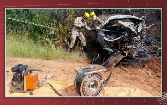 Acidente deixa quatro mortos na BR-349; uma das vítimas era um recém-nascido