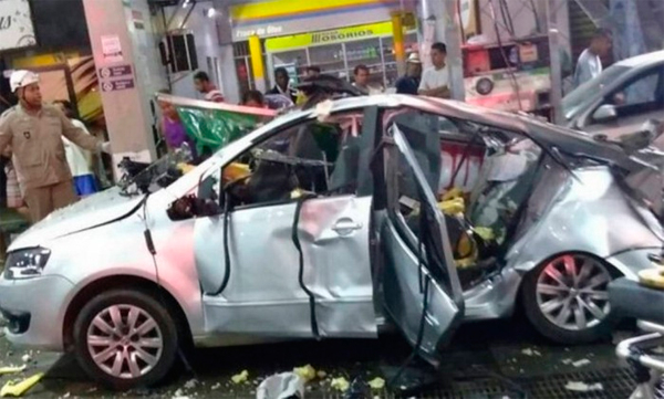 RJ – Mulher morre após carro explodir quando abastecia em posto de gasolina