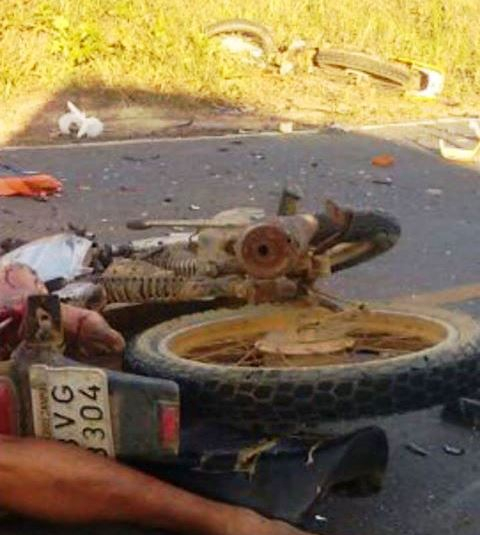 Colisão envolvendo motocicletas deixa dois mortos