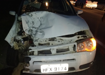 Homem morre em colisão envolvendo Fiat Palio e moto na BR 407