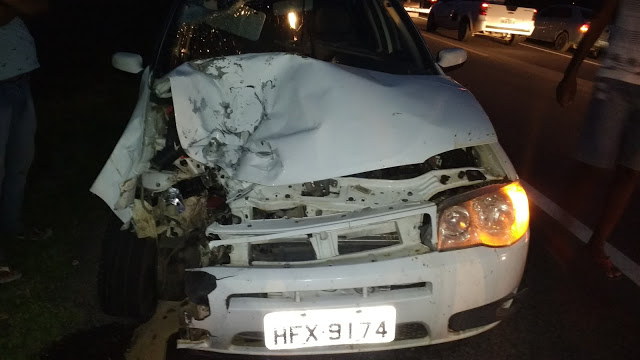 Homem morre em colisão envolvendo Fiat Palio e moto na BR 407