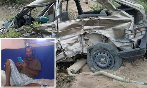 Um morre e dois ficam feridos em acidente na BR-407