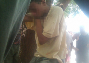 Coité – Populares amarram adolescente que tentou roubar celular no Povoado de Almas