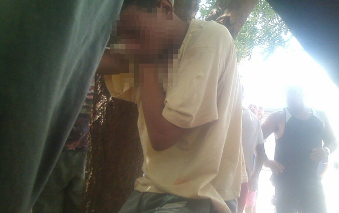 Coité – Populares amarram adolescente que tentou roubar celular no Povoado de Almas