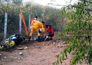 Coité – Motociclista é encontrado inconsciente após sofrer acidente na BA 411; foi o 7ª envolvendo moto nas últimas 48h