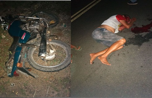 Homem sofre grave acidente de moto na BA 409, trecho Coité – Bandiaçu