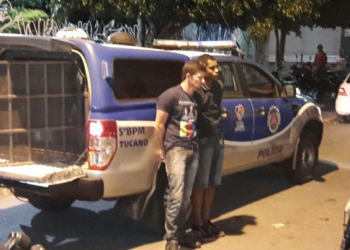 PM de Tucano prende dois em flagrante quando tentavam assalta loja