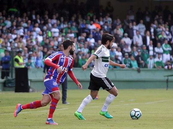 Bahia empata com o Coritiba e conquista primeiro ponto fora de casa na Série A